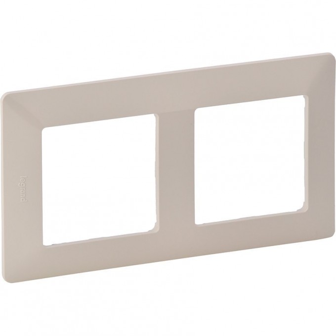 Рамка LEGRAND Valena LIFE "Слоновая кость", 2-постовая универсальная, кремово-белая 754042