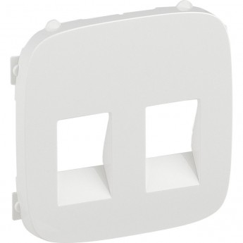 Лицевая панель LEGRAND Valena ALLURE для аудиорозетки с пружинными зажимами двойной белый