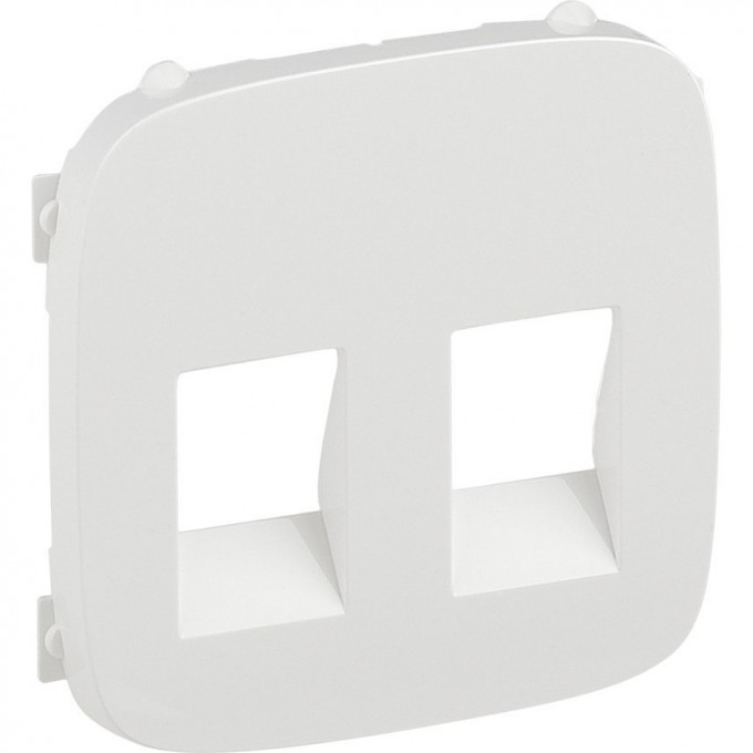 Лицевая панель LEGRAND Valena ALLURE для аудиорозетки с пружинными зажимами двойной белый 755375