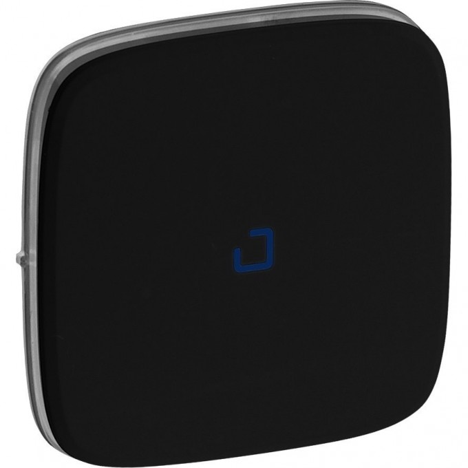 Лицевая панель LEGRAND Valena ALLURE для выключателя одноклавишного с подсветкой/индикацией антрацит 755088