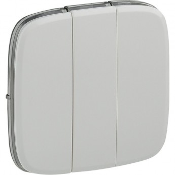 Лицевая панель LEGRAND Valena ALLURE для выключателя трехклавишного белая