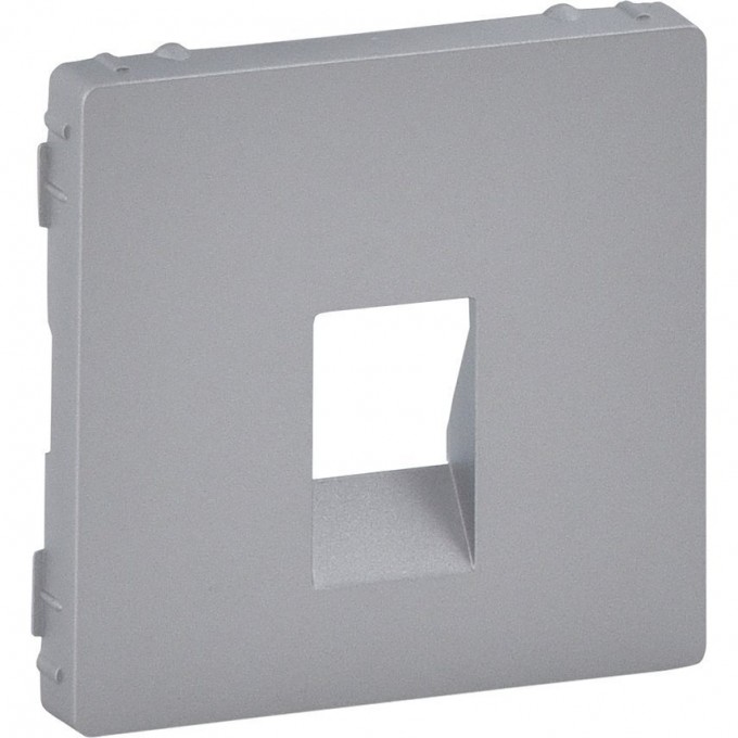 Лицевая панель LEGRAND Valena LIFE для аудиорозетки с пружинными зажимами одиночной алюминий 755362