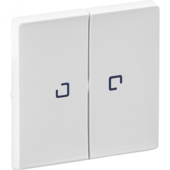 Лицевая панель LEGRAND Valena LIFE для выключателя двухклавишного с подсветкой белая 755220