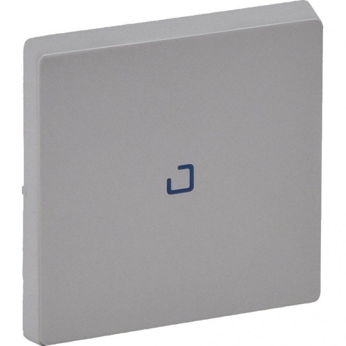 Лицевая панель LEGRAND Valena LIFE для выключателя одноклавишного с подсветкой/индикацией алюминий 755102