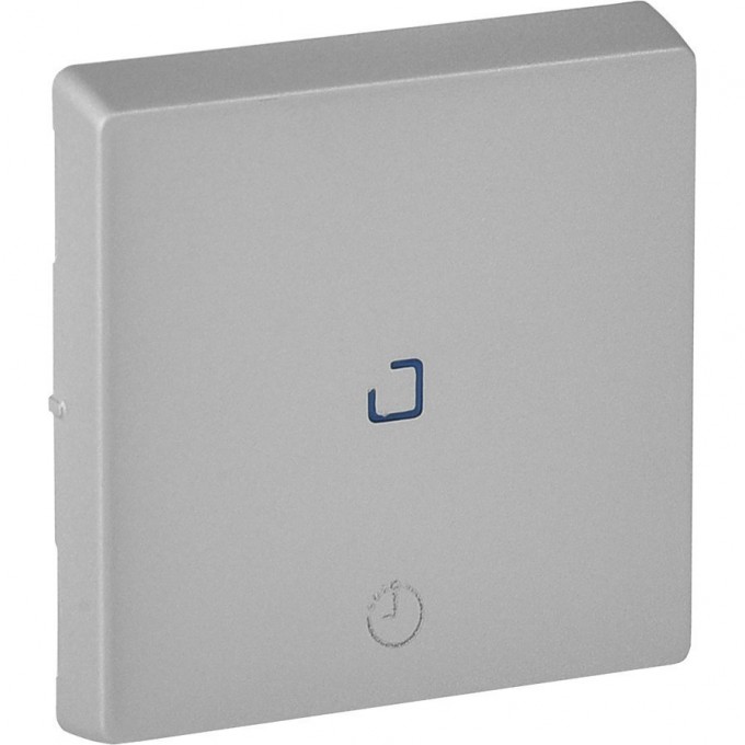 Лицевая панель LEGRAND Valena LIFE для выключателя с выдержкой времени 2-канального алюминий 755212