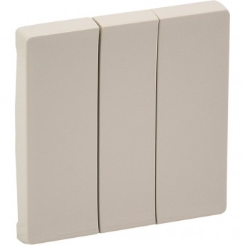 Лицевая панель LEGRAND Valena LIFE для выключателя трехклавишного слоновая кость