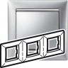 Рамка LEGRAND Valena 3 поста алюминий матовый 770333