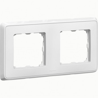 Рамка LEGRAND Cariva 2 поста горизонтальный/вертикальный монтаж белый
