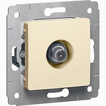 ТВ розетка LEGRAND Cariva оконечная 10 дБ 2150/2400 МГц слоновая кость