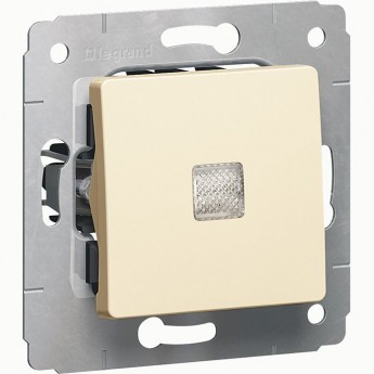 Выключатель LEGRAND Cariva с подсветкой автоматические клеммы 10 АX 250 В слоновая кость