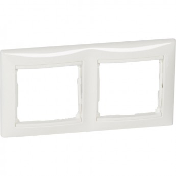 Рамка LEGRAND Valena 2 поста горизонтальный монтаж белый