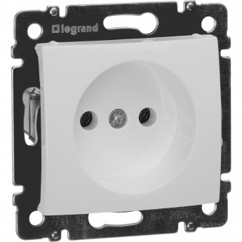 Силовая розетка LEGRAND Valena 2К на винтах 10/16 А 230/250 В белый
