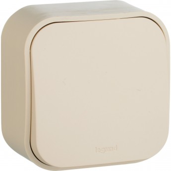 Выключатель LEGRAND Quteo без фиксации (кнопка) 6 A 250 В IP 20 Слоновая кость