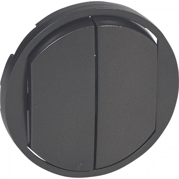 Лицевая панель LEGRAND Celiane для двухклавишных выключателей/переключателей и кнопок, графит 67902