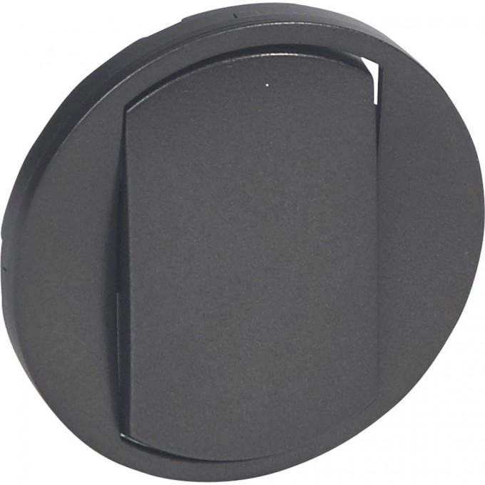 Лицевая панель LEGRAND Celiane для одноклавишных выключателей/переключателей и кнопок, графит 67901