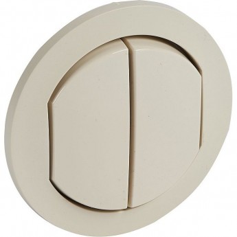 Лицевая панель LEGRAND Celiane двухклавишных выключателей/переключателей, слоновая кость Лицевая панель LEGRAND Celiane двухклавишных выключателей/переключателей, слоновая кость