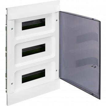 Пластиковый щиток LEGRAND PRACTIBOX S страиваемый 3X12 дымчатая дверь