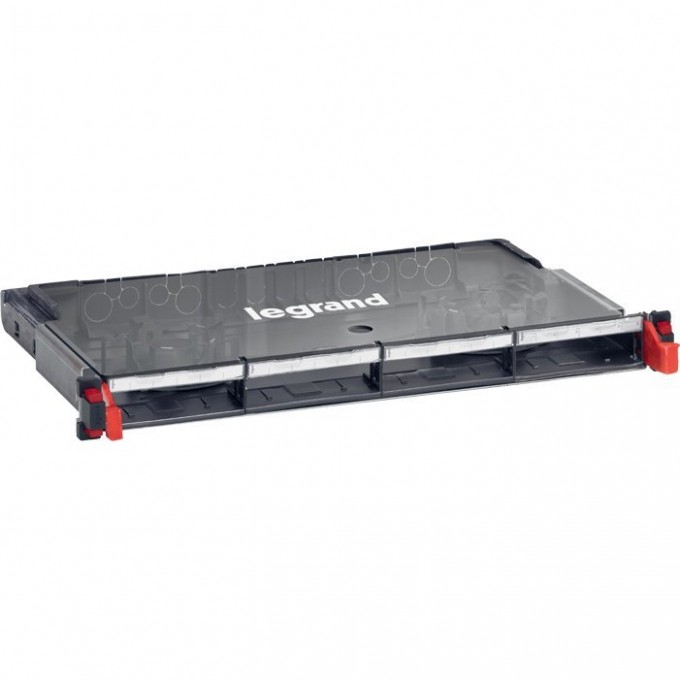 Полка оптическая LEGRAND неукомплектованная выдвижная модульная для установки оптических вставок 19'' 1U 32100