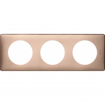 Рамка LEGRAND Celiane 3 поста Медь