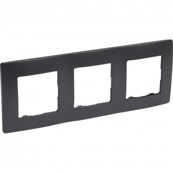 Рамка LEGRAND Etika 3 поста антрацит