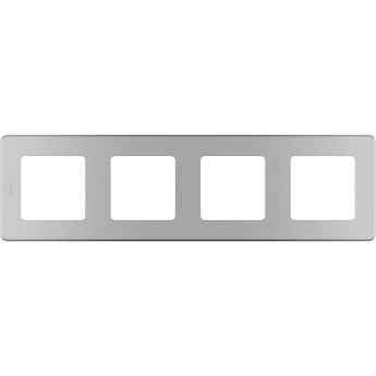 Рамка LEGRAND INSPIRIA 4 поста алюминий