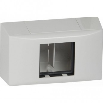 Рамка LEGRAND Mosaic 2 модуля для DLPlus с профилем 20 мм, белая