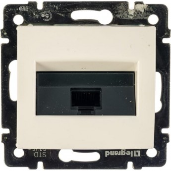 Розетка компьютерная LEGRAND Valena RJ45 UTP Кат.5e на винтах, белая
