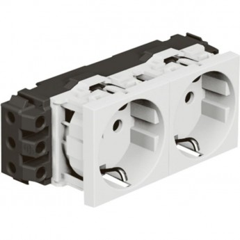 Розетка LEGRAND 2 x 2К+3 Программа Mosaic для монтажа на кабель-каналах с винтовыми зажимами белый Розетка LEGRAND 2 x 2К+3 Программа Mosaic для монтажа на кабель-каналах с винтовыми зажимами белый