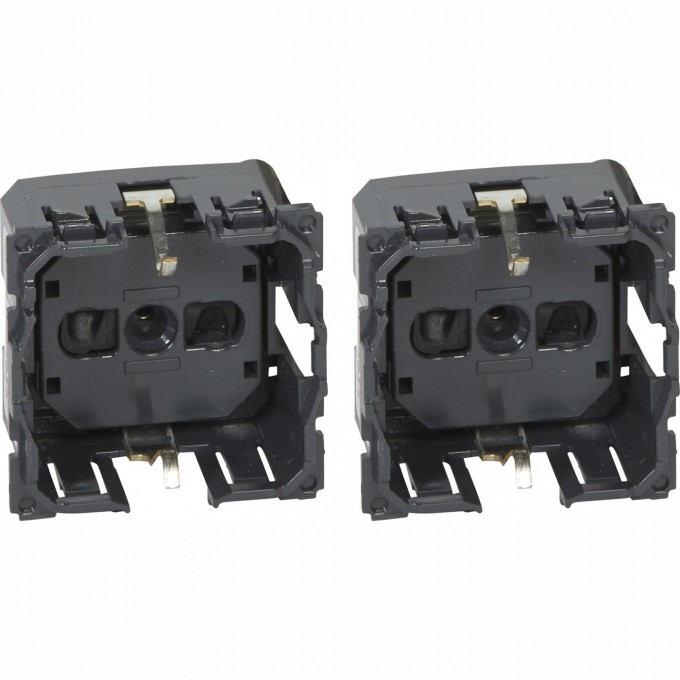 Розетка LEGRAND CELIANE с заземлением 16А, со шторками, винтовые зажимы 67161