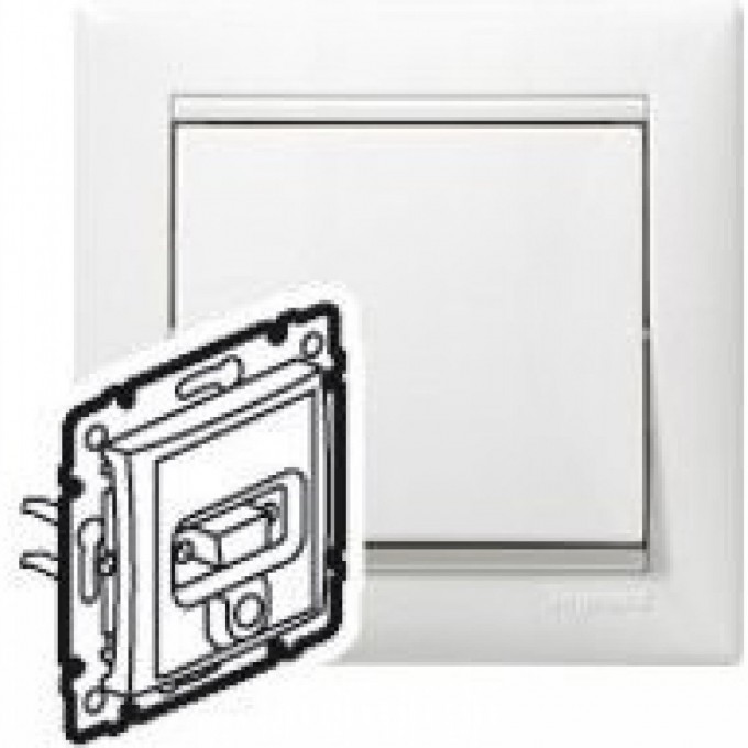 Розетка LEGRAND HD 15 + гнездо диам. 3,5 мм Valena белый 770082