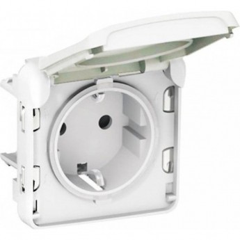 Розетка LEGRAND Plexo с заземлением 16A, с винтовыми зажимами, IP55, белый