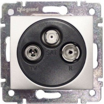 Розетка LEGRAND TV-FM-SAT Valena звезда 1.5 дБ 2400 МГц алюминий