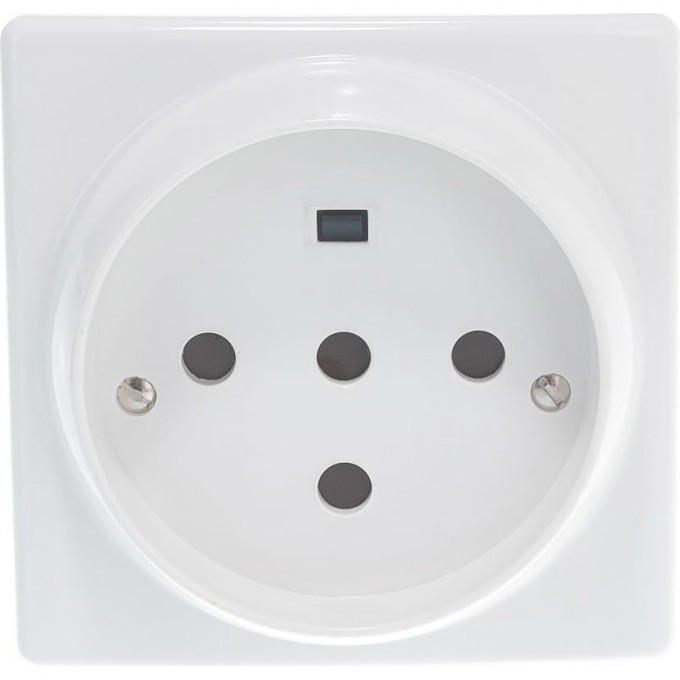 Розетка силовая LEGRAND 3К+Н+З 32А с защитными шторками, 100x100мм на винтах, белый 55817