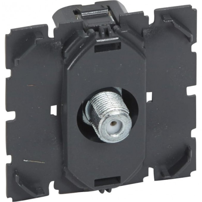 Розетка TV LEGRAND CELIANE 1.5дБ простая тип "F" резьба 67380