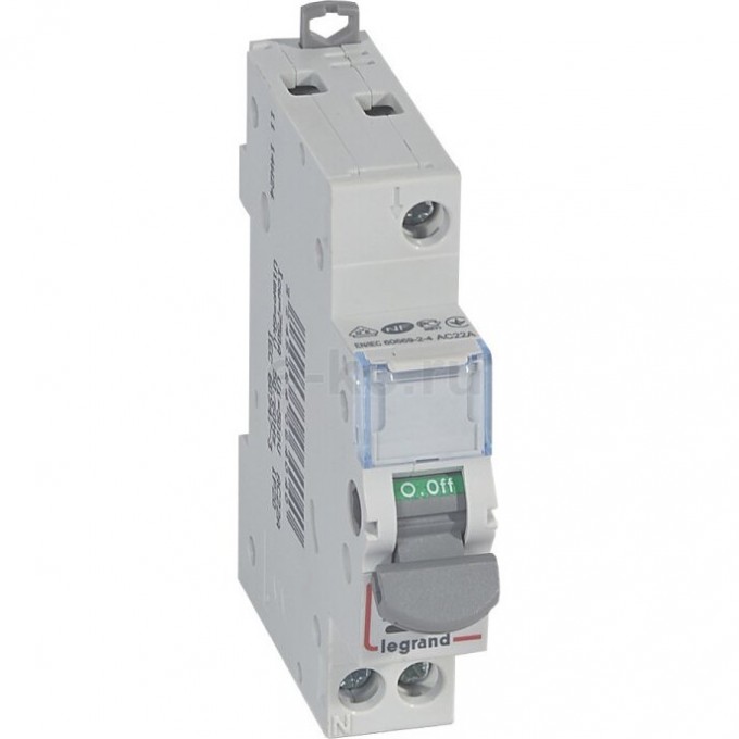 Выключатель-разъединитель LEGRAND DX3-IS 1п 20А с индикатором 1модуль 406404