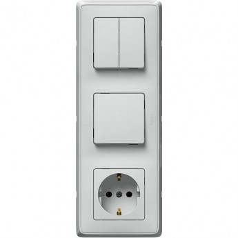 Моноблок 3-постовой LEGRAND Cariva, белый Моноблок 3-постовой LEGRAND Cariva, белый