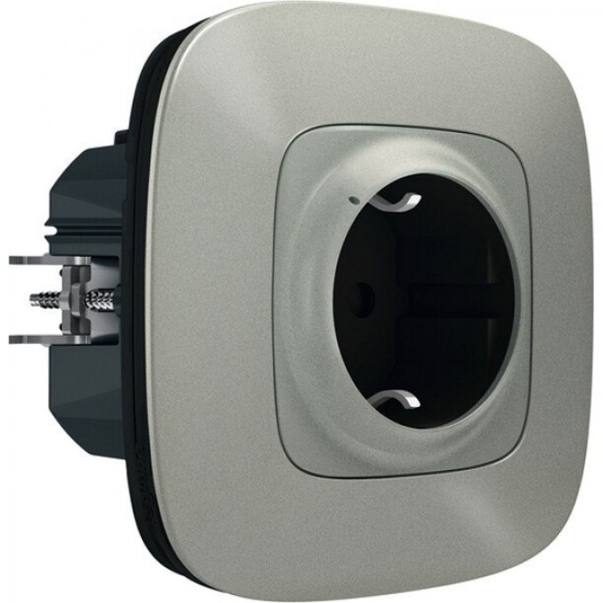 Умная розетка LEGRAND Valena Allure with NETATMO 2К+З 16А 230В, алюминий 752794