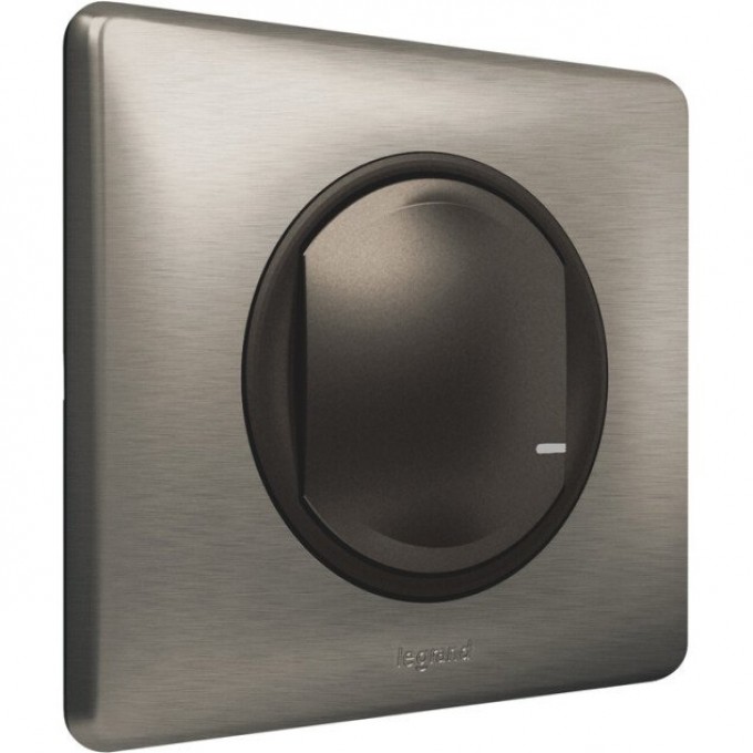 Умный проводной выключатель/светорегулятор LEGRAND Celiane with NETATMO 5-300Вт, графит/вольфрам 64891